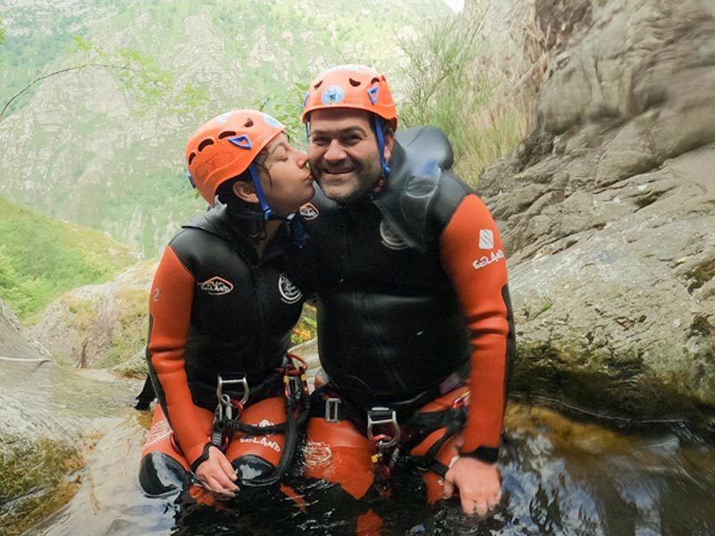 Fotos en el barranco de Carangas